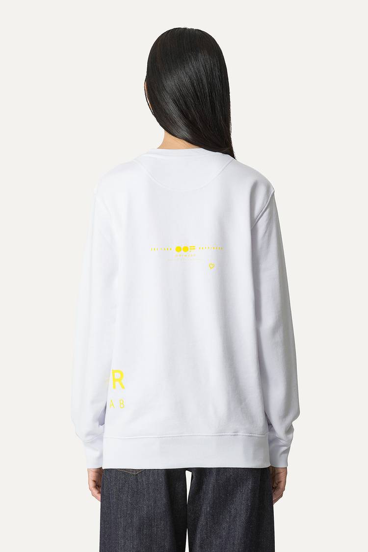 Oof Wear FELPA IN COTONE CON LOGO 4065 - BIANCO Prezzo Ridotto