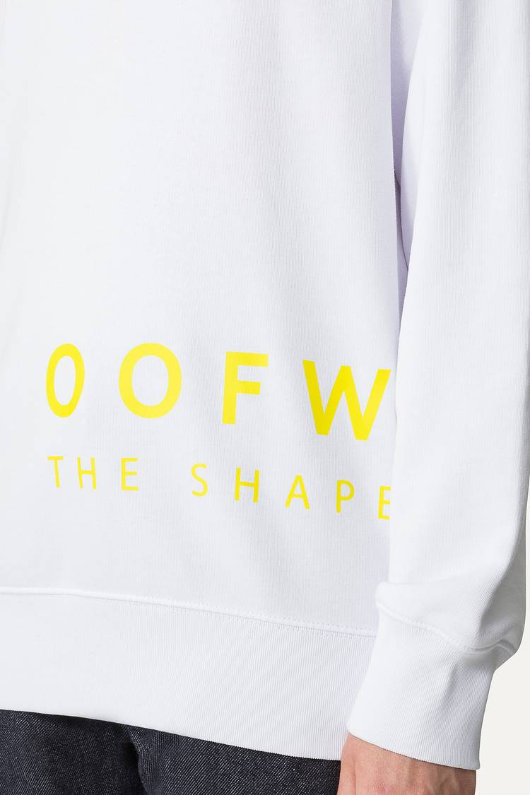 Oof Wear FELPA IN COTONE CON LOGO 4065 - BIANCO Prezzo Ridotto