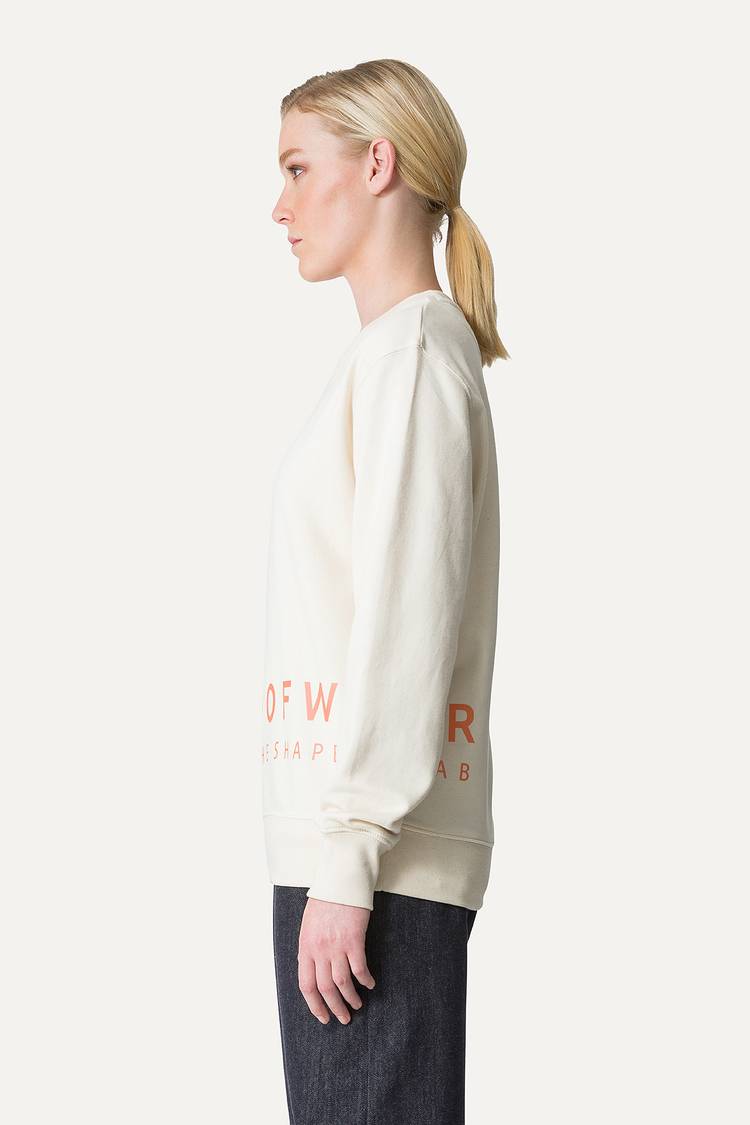 Oof Wear FELPA IN COTONE CON LOGO 4065 - ECRU Sottocosto