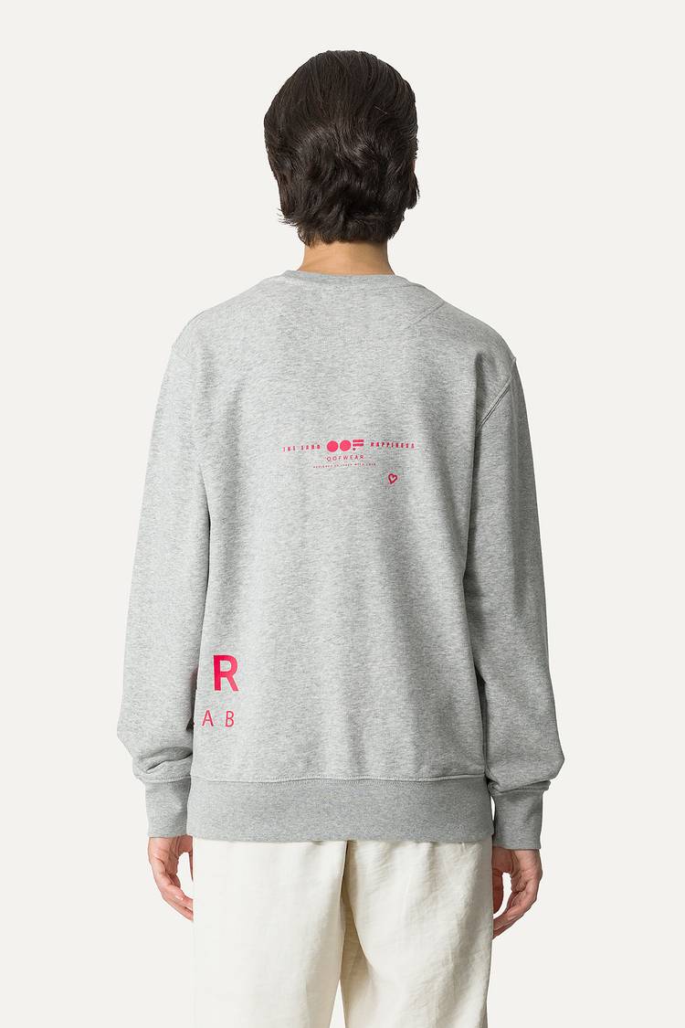 Oof Wear FELPA IN COTONE CON LOGO 4065 - GRIGIO MELANGE Convenienza