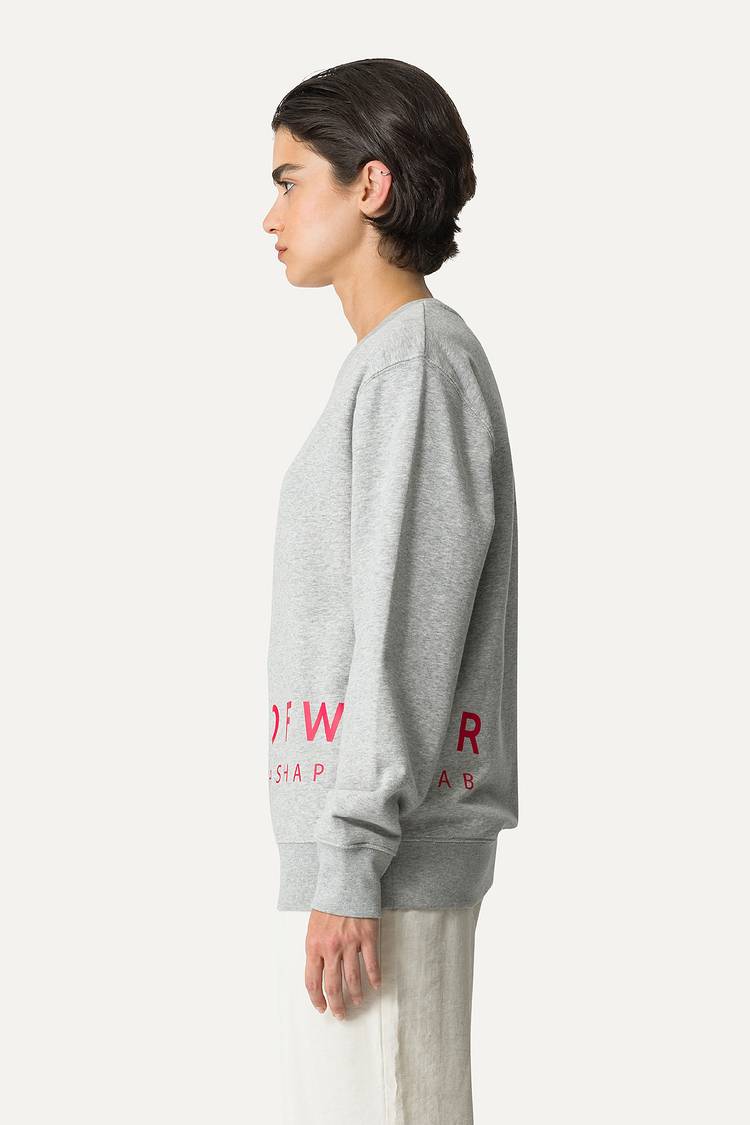 Oof Wear FELPA IN COTONE CON LOGO 4065 - GRIGIO MELANGE Convenienza