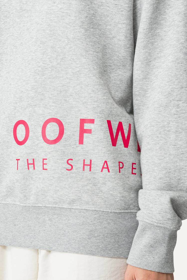 Oof Wear FELPA IN COTONE CON LOGO 4065 - GRIGIO MELANGE Convenienza