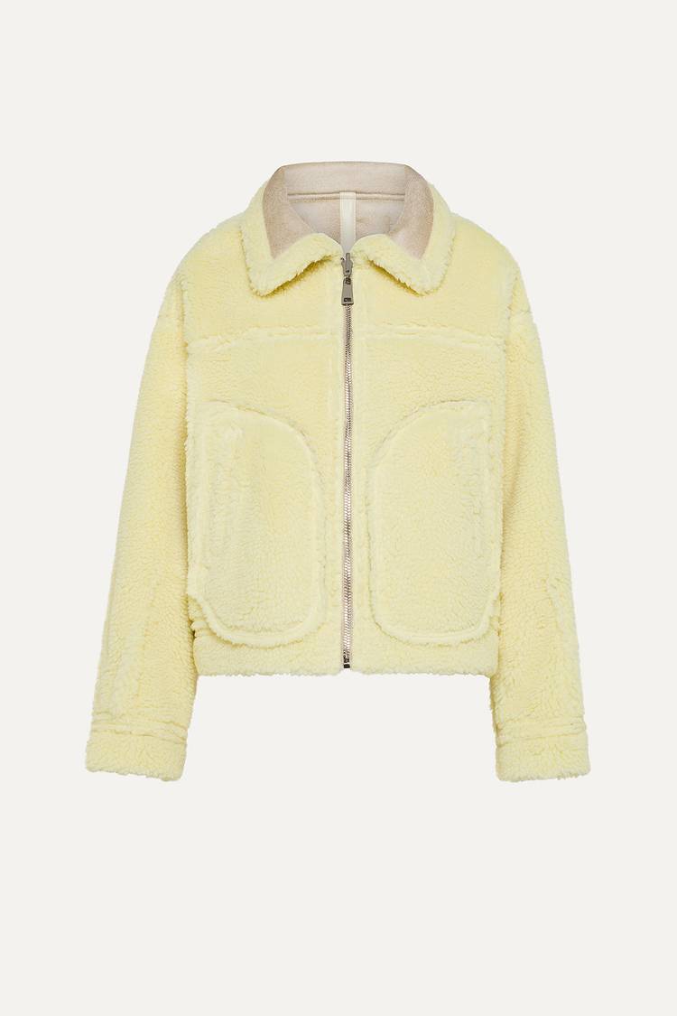 Oof Wear GIACCA CORTA REVERSIBILE 9262 IN ECO-MONTONE - GREGGIO/BANANA Offerte