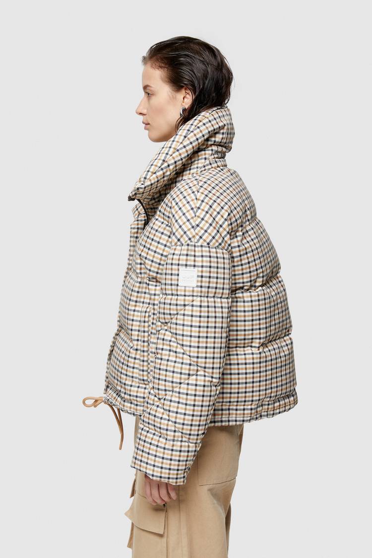 Oof Wear GIACCA CORTA 9235 IN NYLON MEMORY - CAMMELLO/MARRONE Nuova