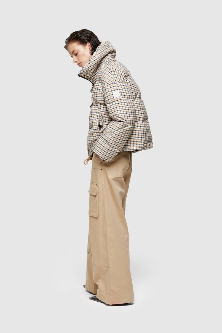 Oof Wear GIACCA CORTA 9235 IN NYLON MEMORY - CAMMELLO/MARRONE Nuova