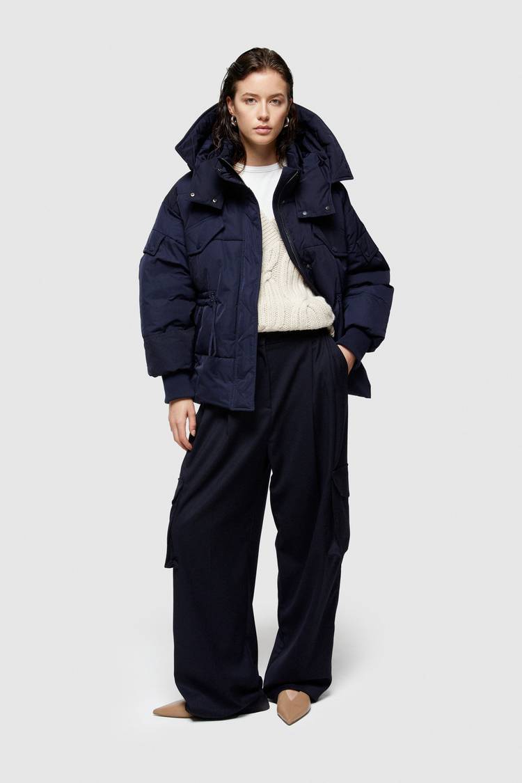 Oof Wear GIACCA CORTA 9234 IN NYLON MEMORY - BLU NOTTE 2025