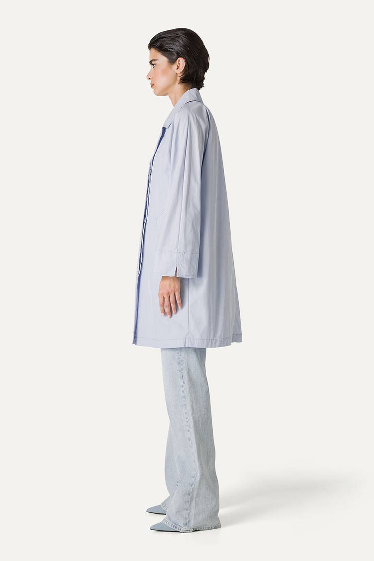 Oof Wear TRENCH IN NYLON MEMORY 9138 - GHIACCIO Italy