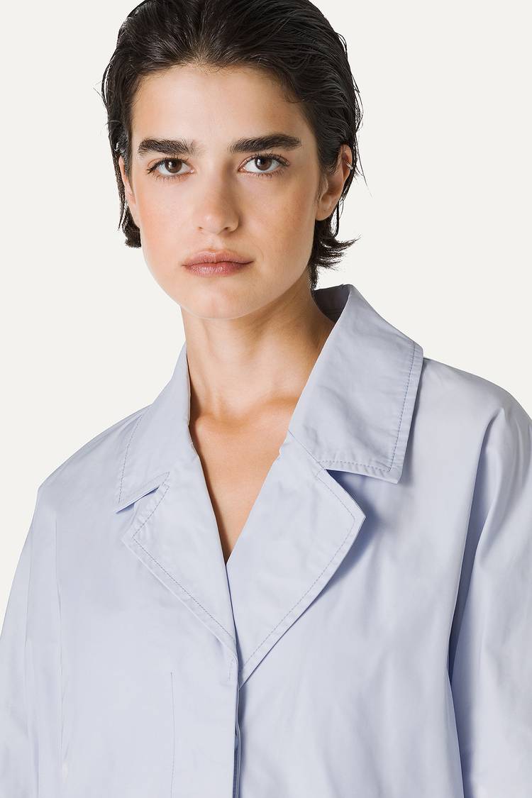 Oof Wear TRENCH IN NYLON MEMORY 9138 - GHIACCIO Italy