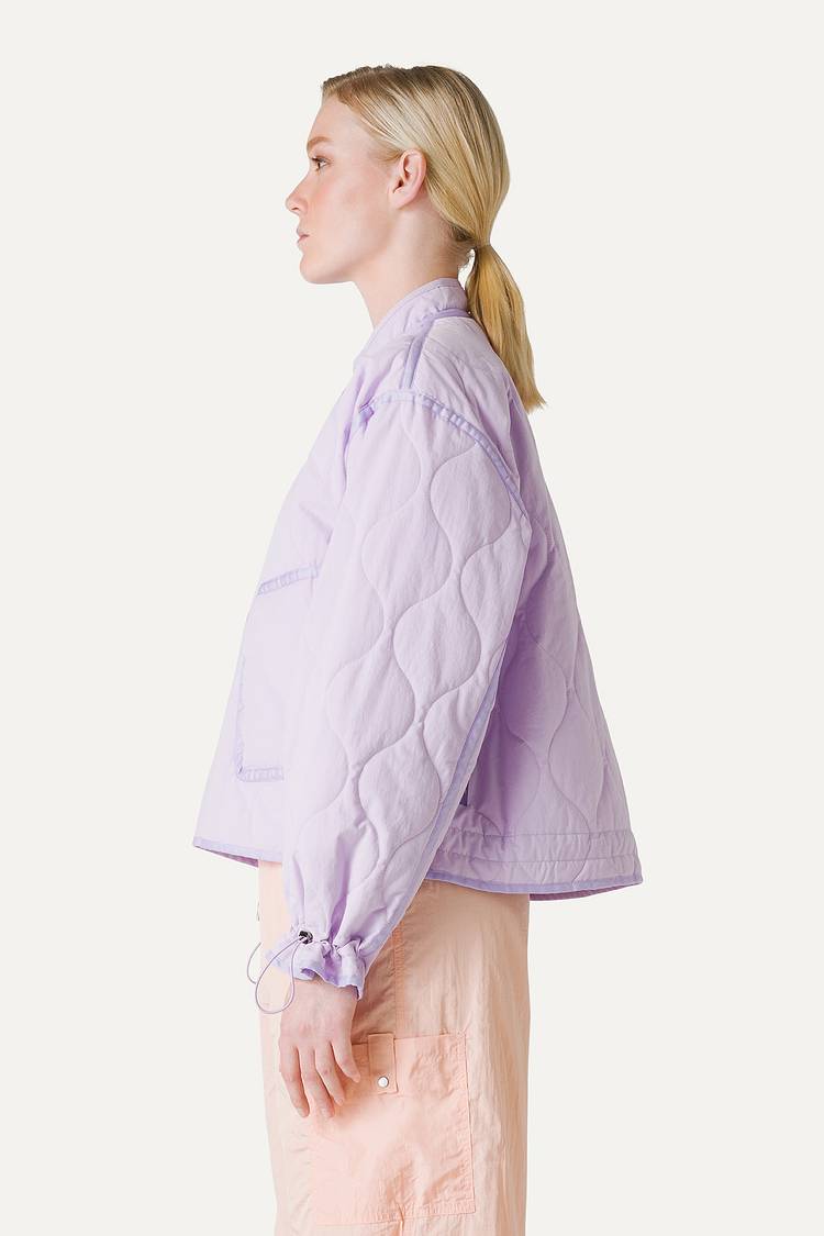 Oof Wear GIACCA CORTA SVASATA IN COTONE TRAPUNTATO 9224 - LILLA Outlet