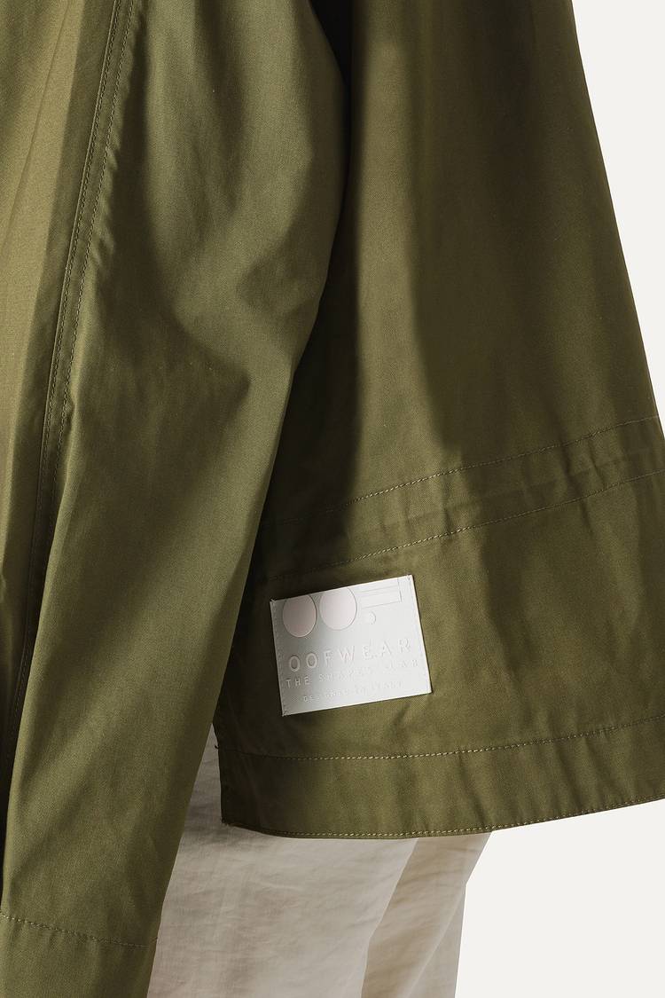 Oof Wear TRENCH CORTO IN GABARDINA DI COTONE LEGGERO 9202 - FORESTA Negozio