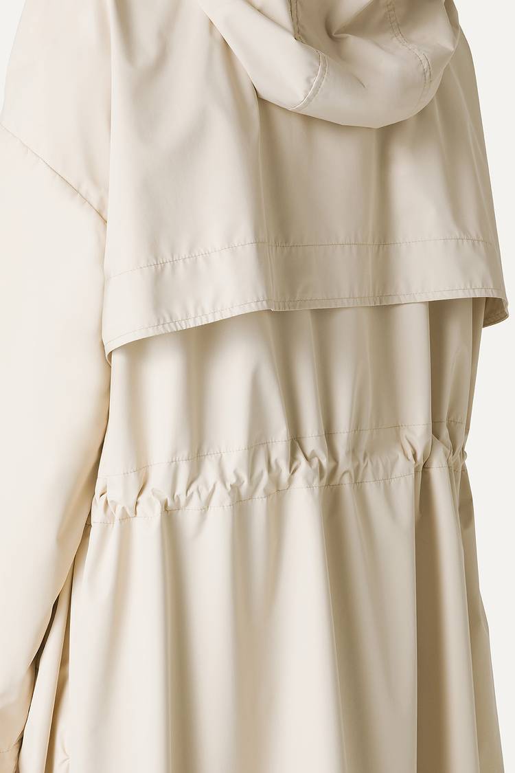 Oof Wear GIACCA LUNGA IN NYLON CON INTERNO ARGENTO 9216 - CREMA Italia