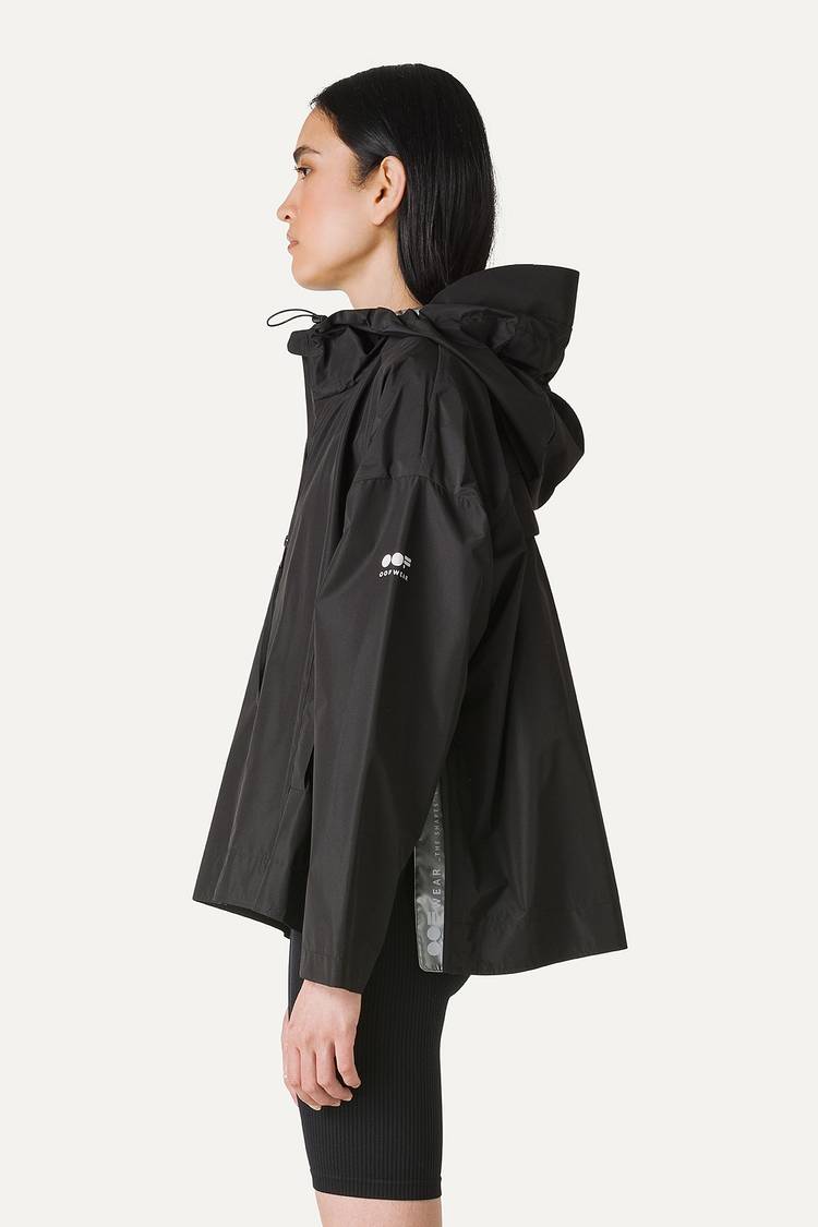 Oof Wear GIACCA CORTA IN NYLON CON INTERNO ARGENTO 9214 - NERO Nuovo