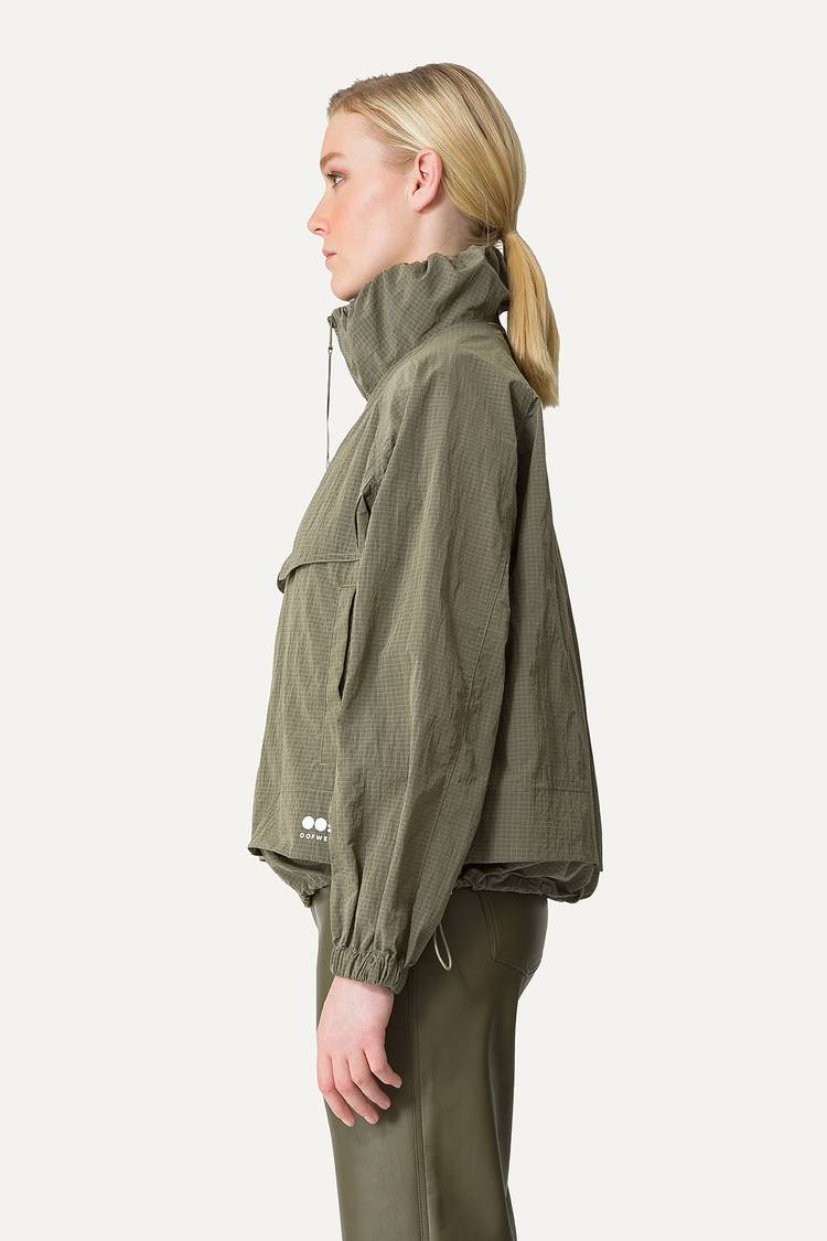 Oof Wear GIACCA CORTA IN NYLON RIPSTOP 9217 - ARMY Spedizione Gratuita