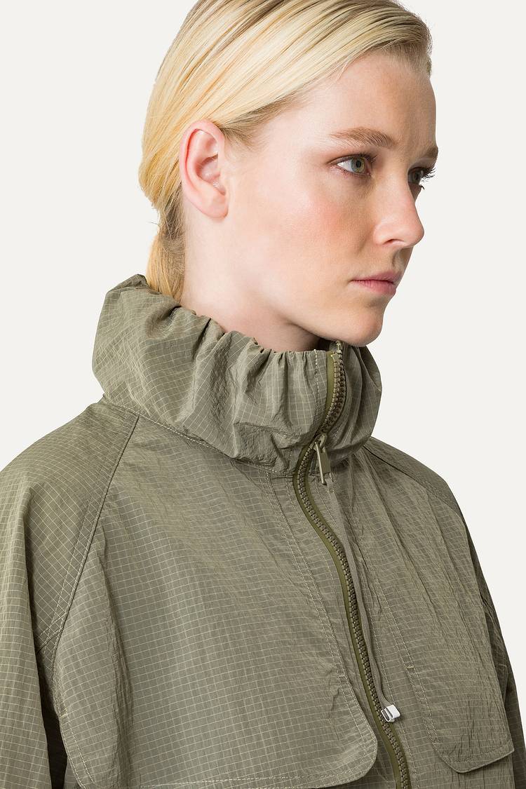 Oof Wear GIACCA CORTA IN NYLON RIPSTOP 9217 - ARMY Spedizione Gratuita