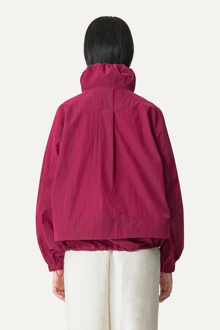 Oof Wear GIACCA CORTA IN NYLON RIPSTOP 9217 - BURGUNDI Pezzi Unici