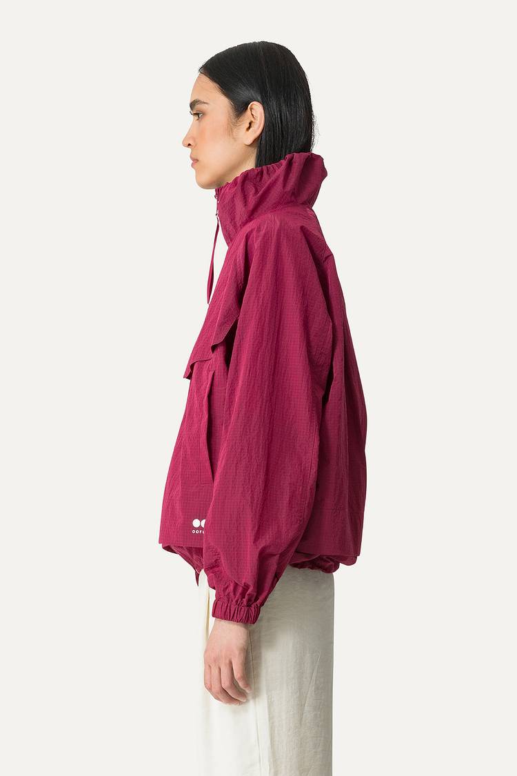 Oof Wear GIACCA CORTA IN NYLON RIPSTOP 9217 - BURGUNDI Pezzi Unici