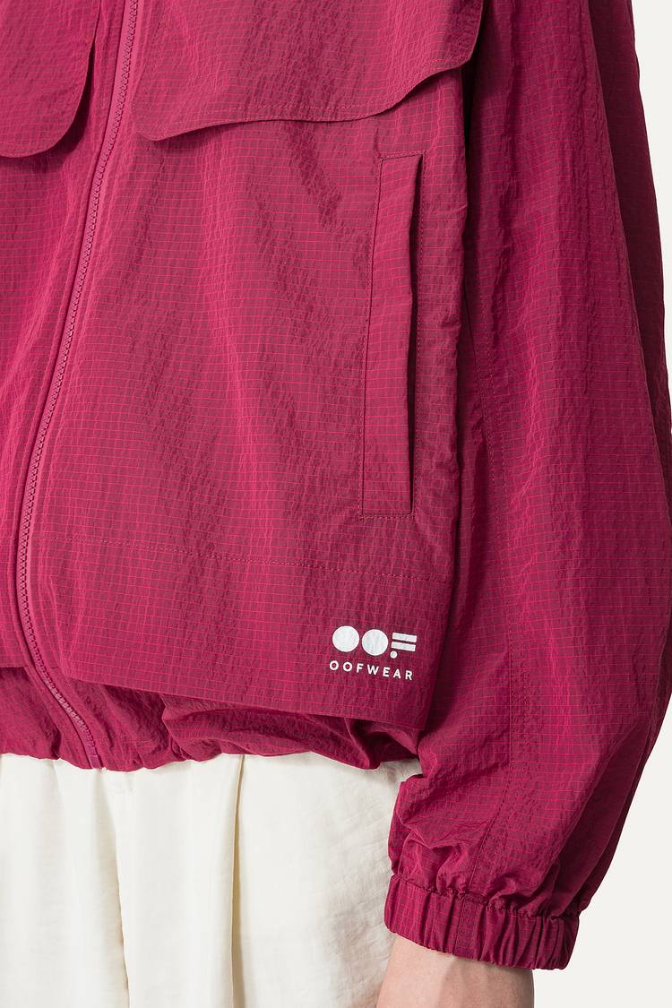 Oof Wear GIACCA CORTA IN NYLON RIPSTOP 9217 - BURGUNDI Pezzi Unici
