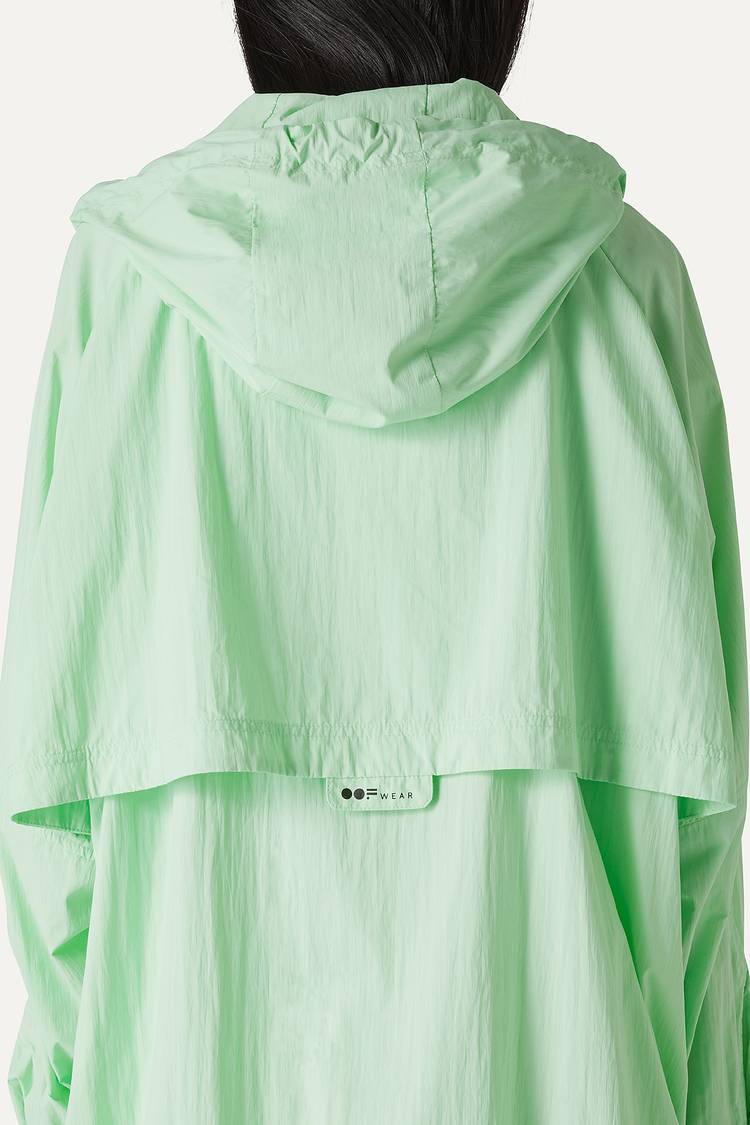 Oof Wear GIACCA CON CAPPUCCIO OVER IN NYLON 9206 - MENTA Negozi Online