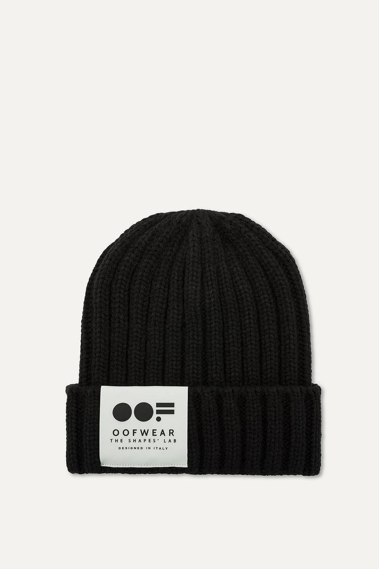 Oof Wear CAPPELLO CON FRONTINO IN ECO-MONTONE 2014 - NERO Shopping Online