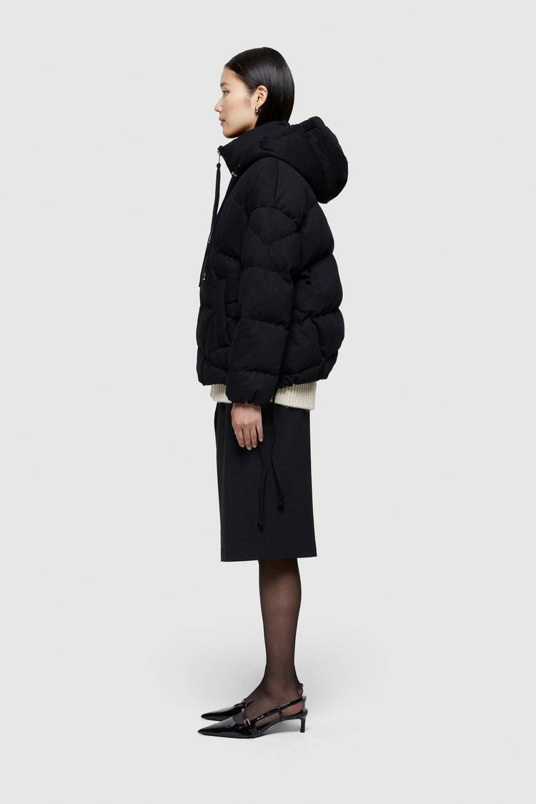 Oof Wear GIACCA CORTA 9242 IN GABARDINA DI COTONE - NERO Sottocosto