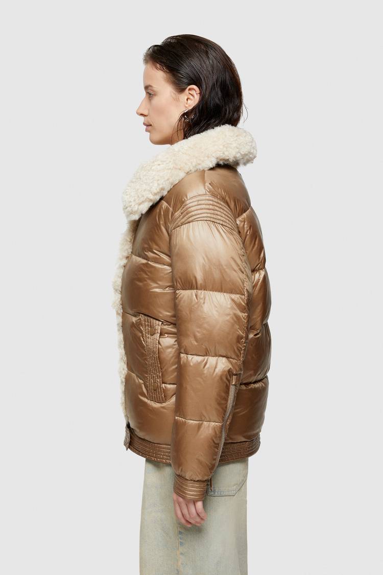 Oof Wear GIACCA CORTA 9247 IN NYLON CANGIANTE - SABBIA Novità