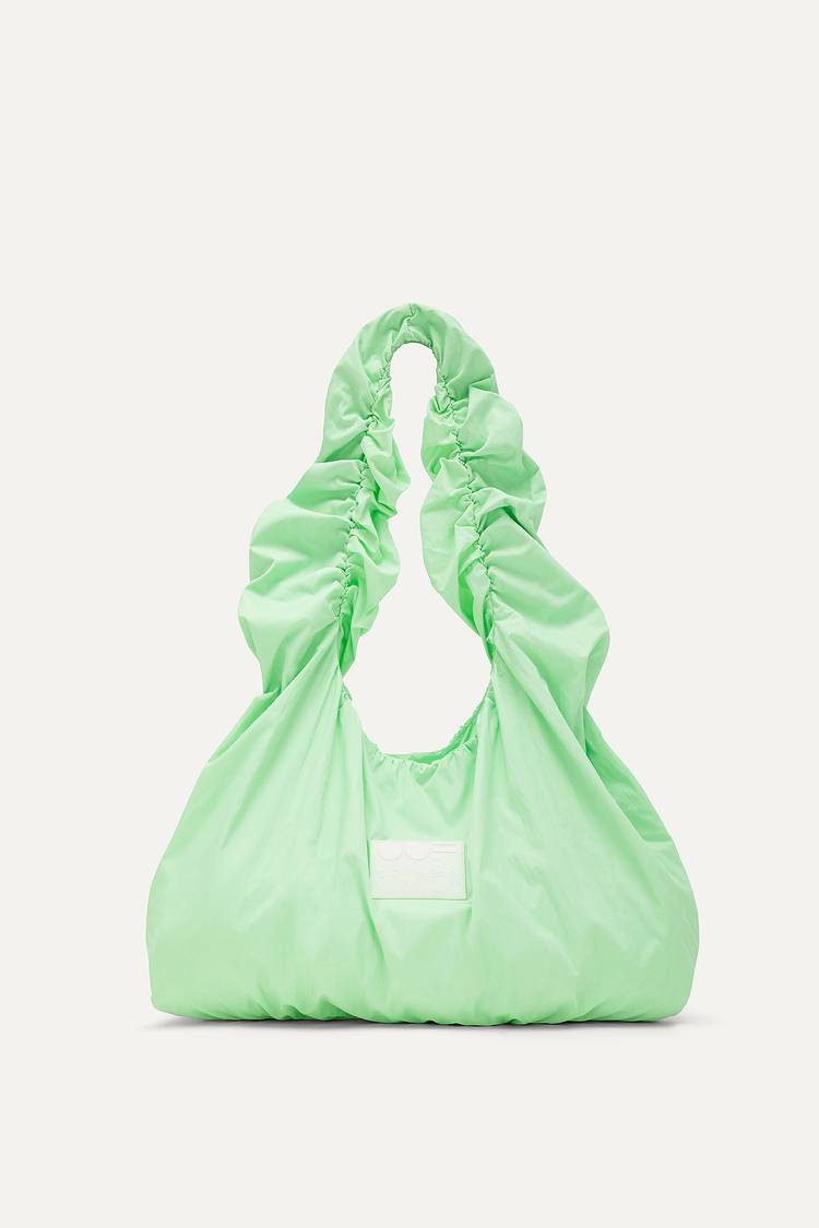 Oof Wear BORSA A SPALLA IN NYLON CRINCLE WATER REPELLENT 3079 - VERDE MENTA Outlet