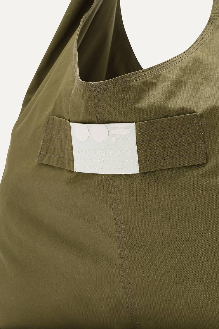 Oof Wear BORSA CON TASCHE IN GABARDINA DI COTONE 3085 - FORESTA I Più Venduti