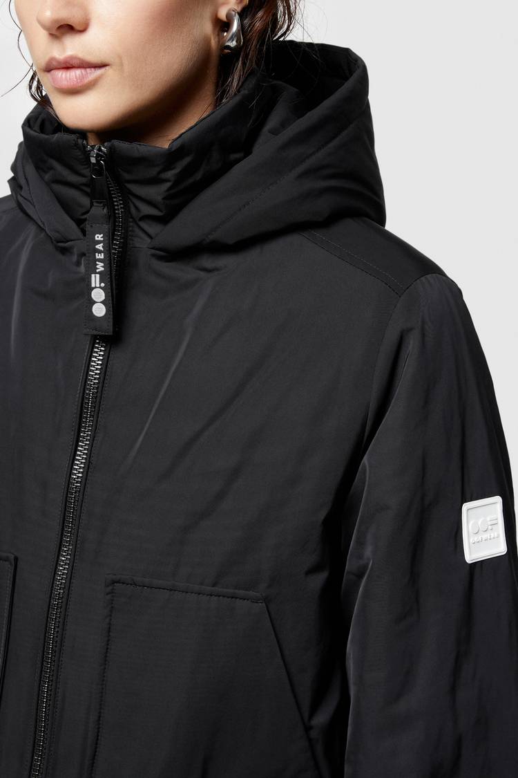 Oof Wear PARKA LUNGO 9094 IN NYLON MEMORY - NERO Negozio