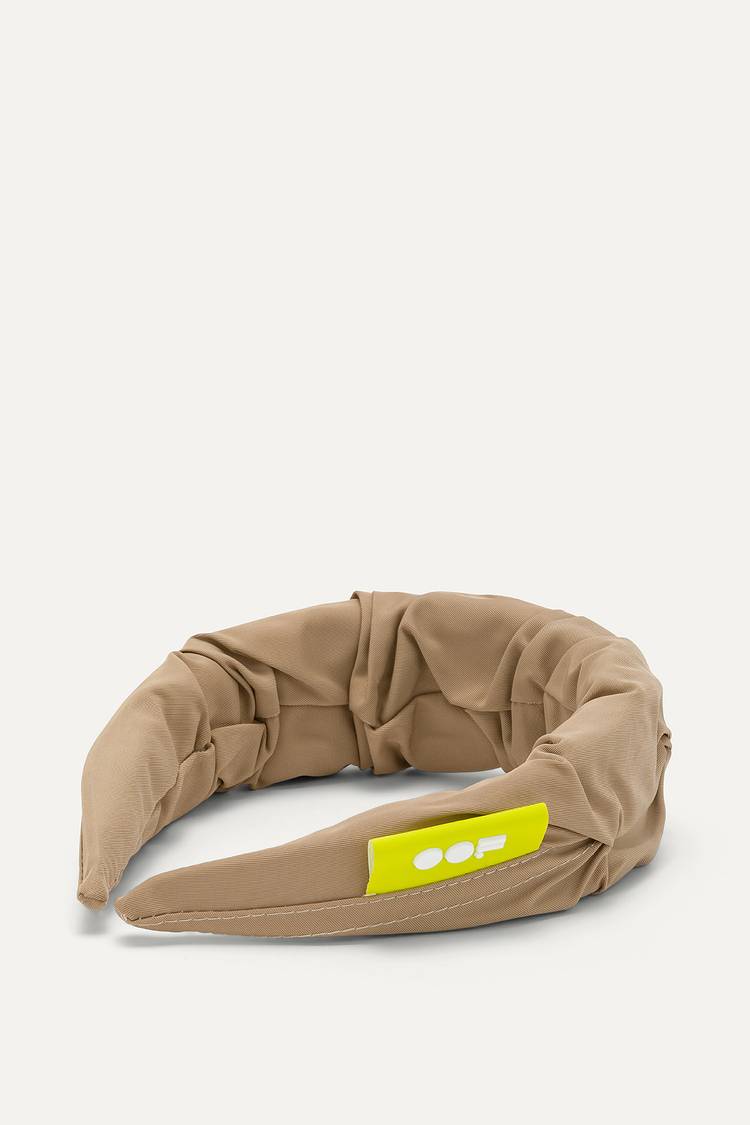Oof Wear CERCHIELLO ARRICCIATO IN NYLON MEMORY 2007 - BEIGE Sconto
