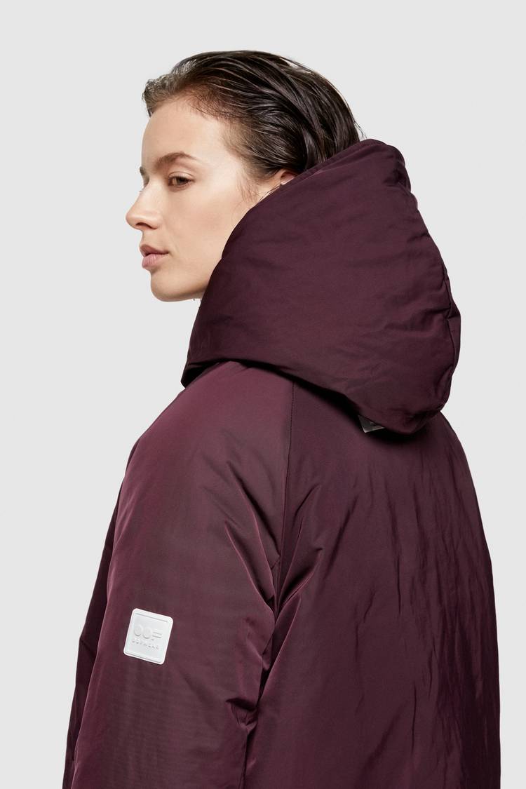 Oof Wear GIACCA REVERSIBILE 9006 IN NYLON MEMORY - MARRONE/PRUGNA Saldi