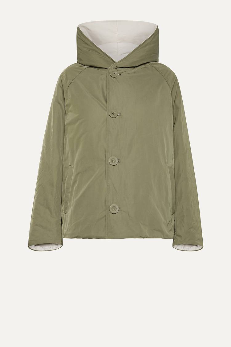 Oof Wear GIACCA REVERSIBILE 9006 IN NYLON MEMORY - PANNA/VERDE MILITARE I Più Venduti