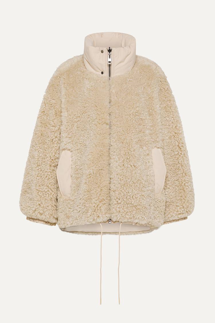 Oof Wear GIACCA REVERSIBILE 9256 IN PELLICCIA SINTETICA E COTONE - ECRU/NATURALE Vendite Flash