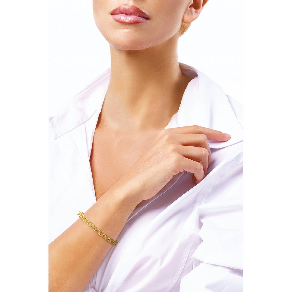 Opsobjects LABOR CHAIN bracciale oro giallo con maglia godronata I Più Venduti