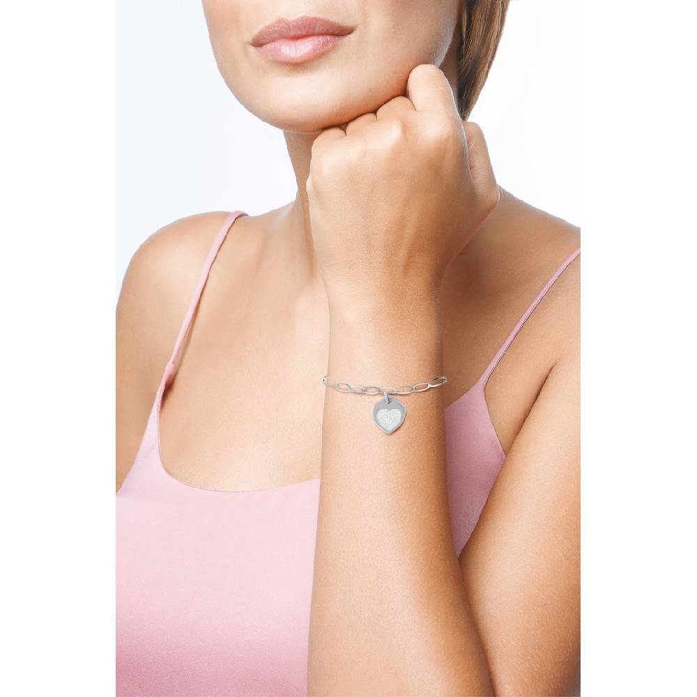 Opsobjects GLITTER HEART bracciale Vendite Flash