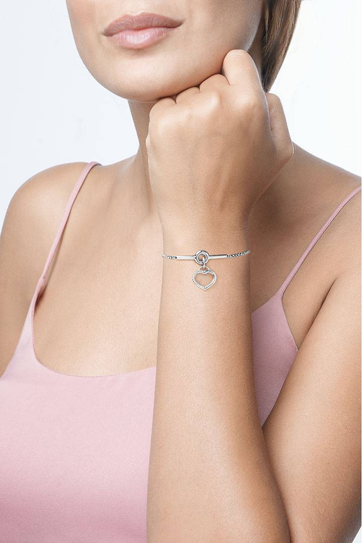 Opsobjects TWISTED bracciale cuore pendente Consegna Veloce