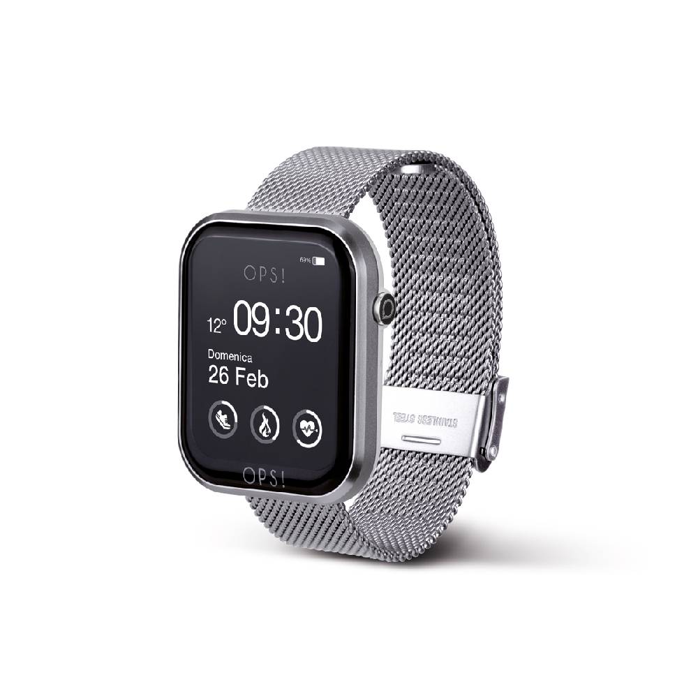 Opsobjects Smartwatch CALL con cinturino maglia Milano