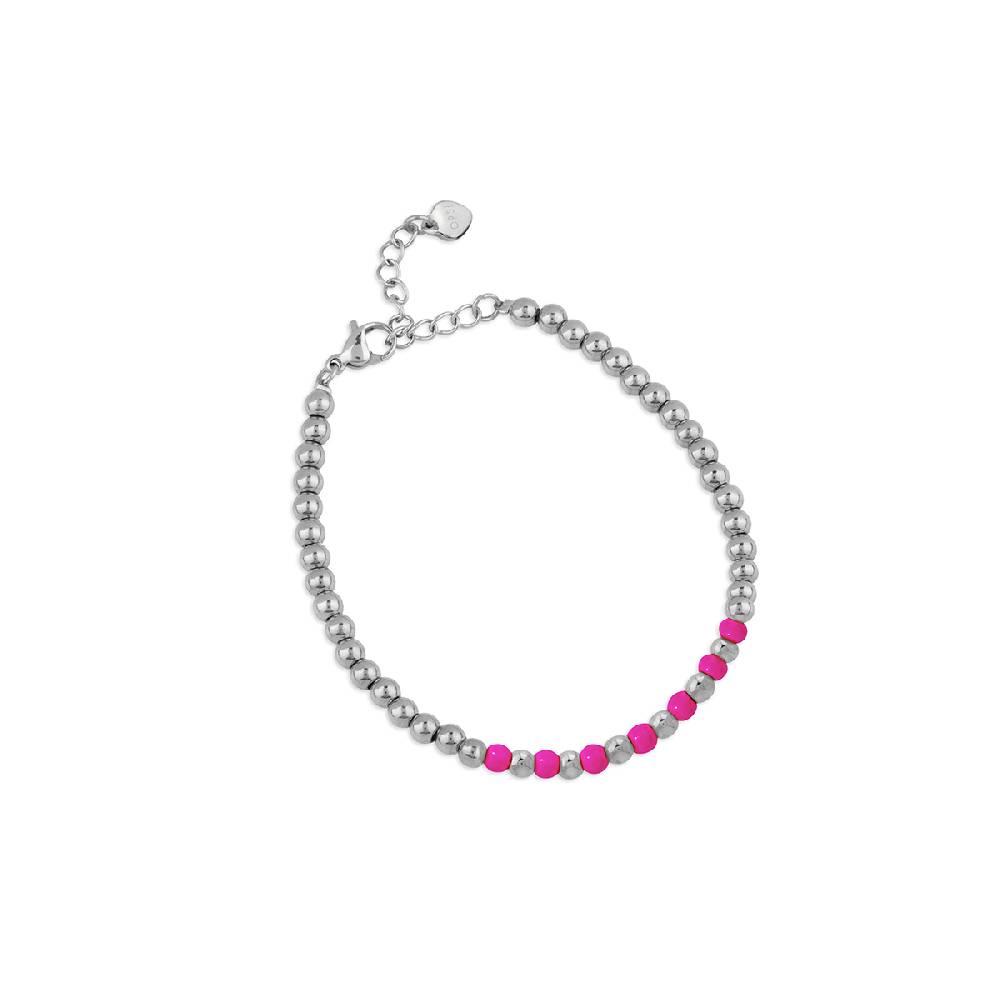 Opsobjects SANDY bracciale silver con smalto colorato