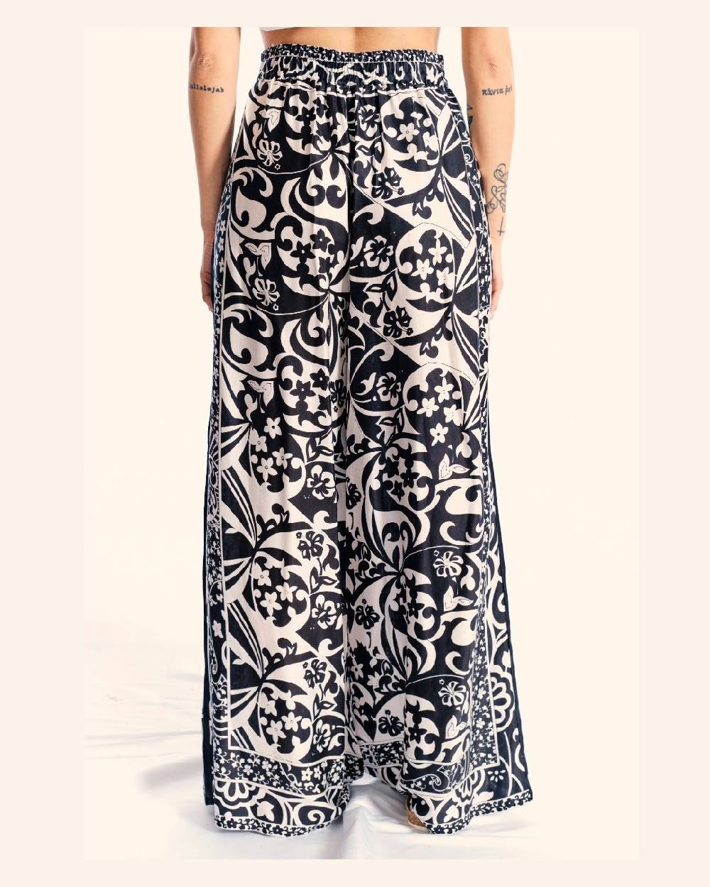 Ordi.to Accessori PANTALONE MATILDE - STAMPA BIANCO/NERA Economico