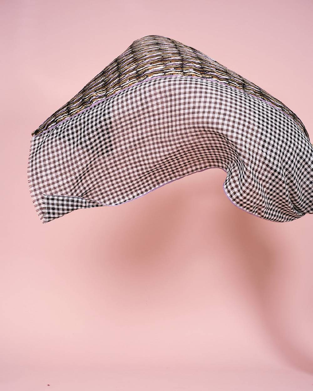 Ordi.to Accessori TALLIN ROSA - Sciarpa in Seta e Lana Saldi