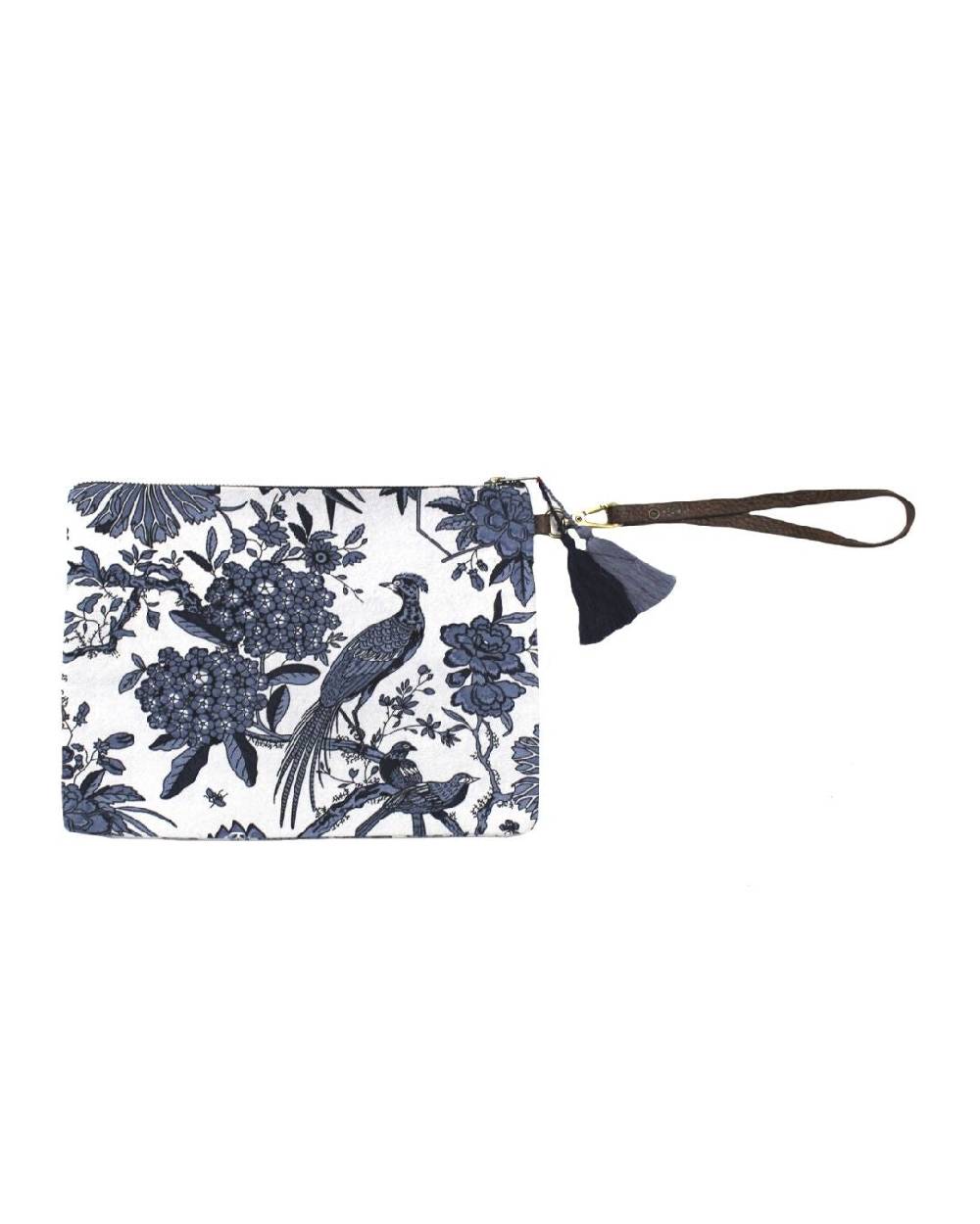 Ordi.to Accessori POCHETTE ORDI.NA - STAMPA GIGLIO BLU Vendita