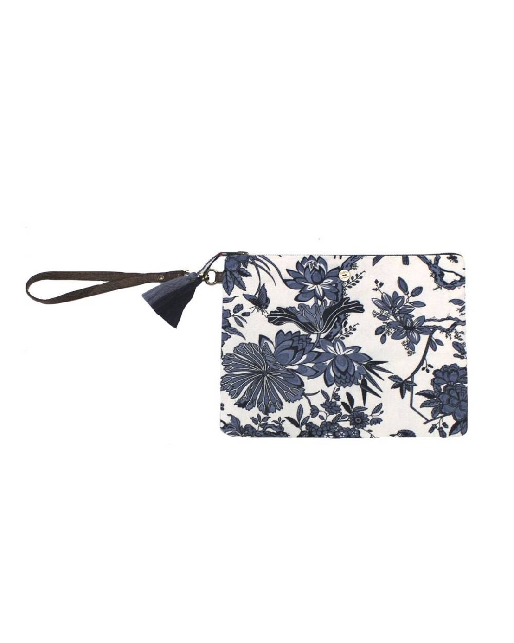 Ordi.to Accessori POCHETTE ORDI.NA - STAMPA GIGLIO BLU Vendita