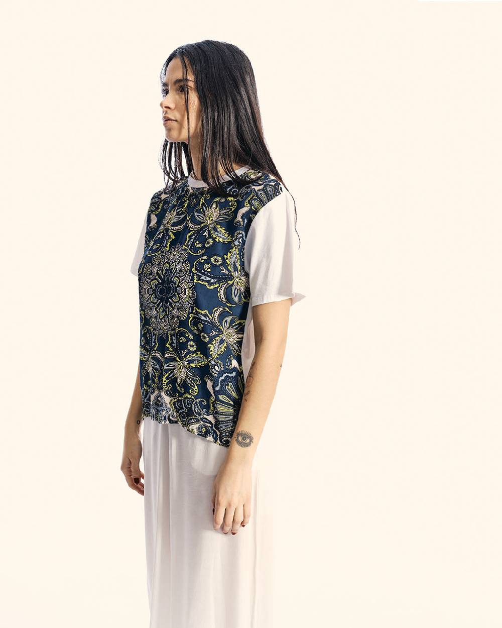 Ordi.to Accessori SUE PAISLEY -T-SHIRT STAMPATA Affare Del Giorno