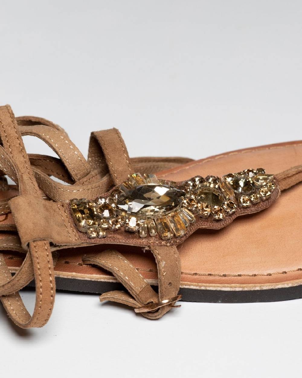 Ordi.to Accessori RODI - infradito camoscio gioiello Presa
