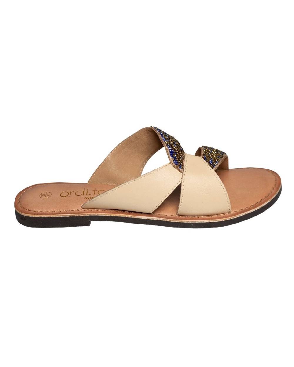 Ordi.to Accessori SALINA - ciabattina con ricamo perline Sconto