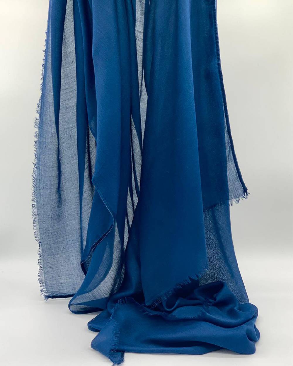 Ordi.to Accessori CAMILLA BLU - Sciarpa tinta unita Modal e Cashmere Qualità Garantita