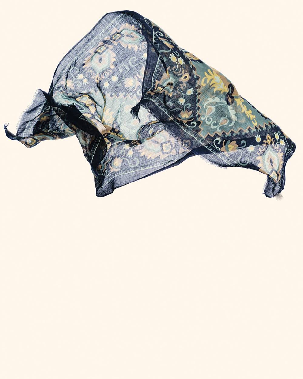 Ordi.to Accessori AQUILONE BLU - Sciarpa Unisex in lana Sottocosto