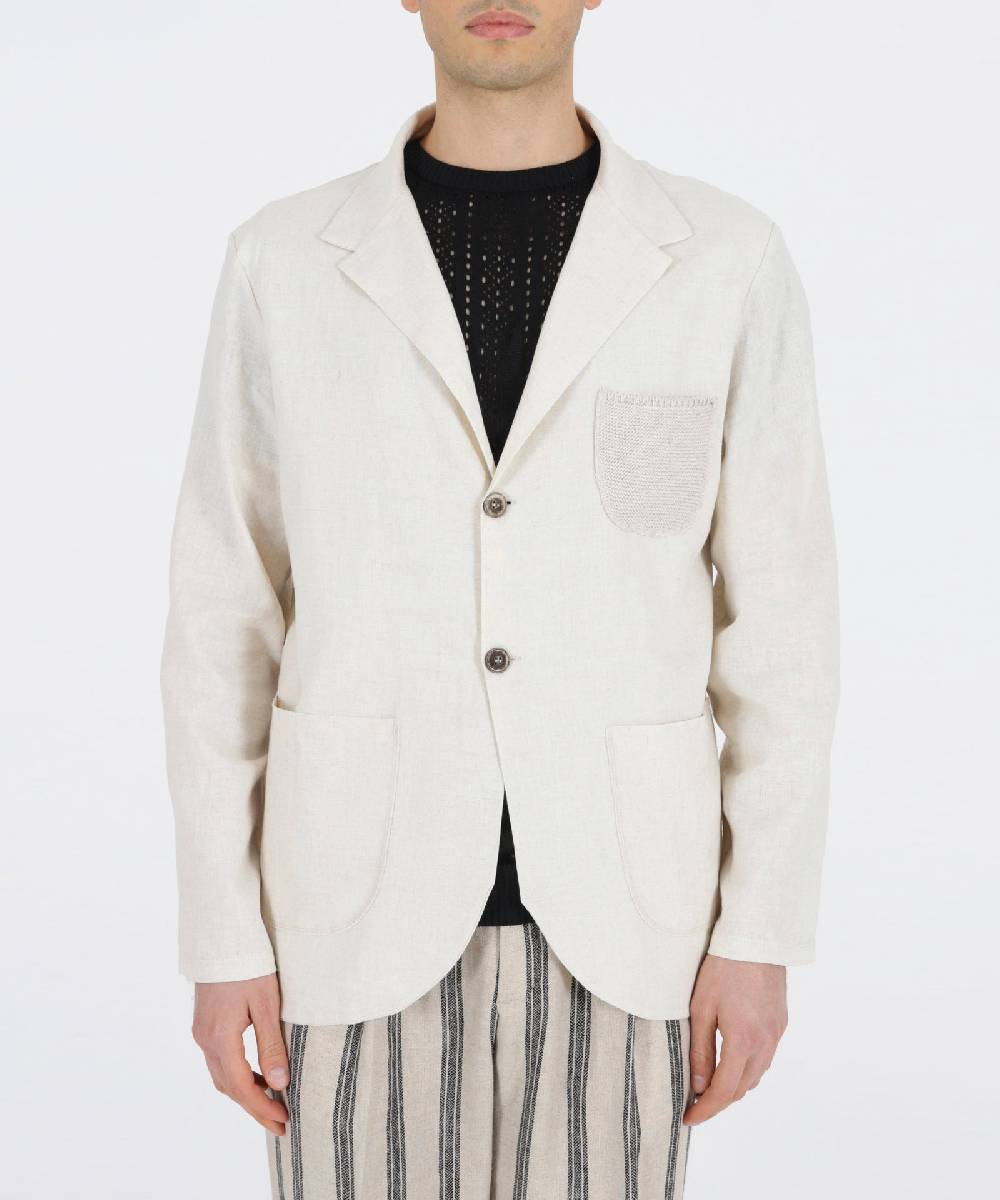 Over D GIACCA RELAXED FIT 2 BOTTONI TASCHINO CROCHET Nuovo