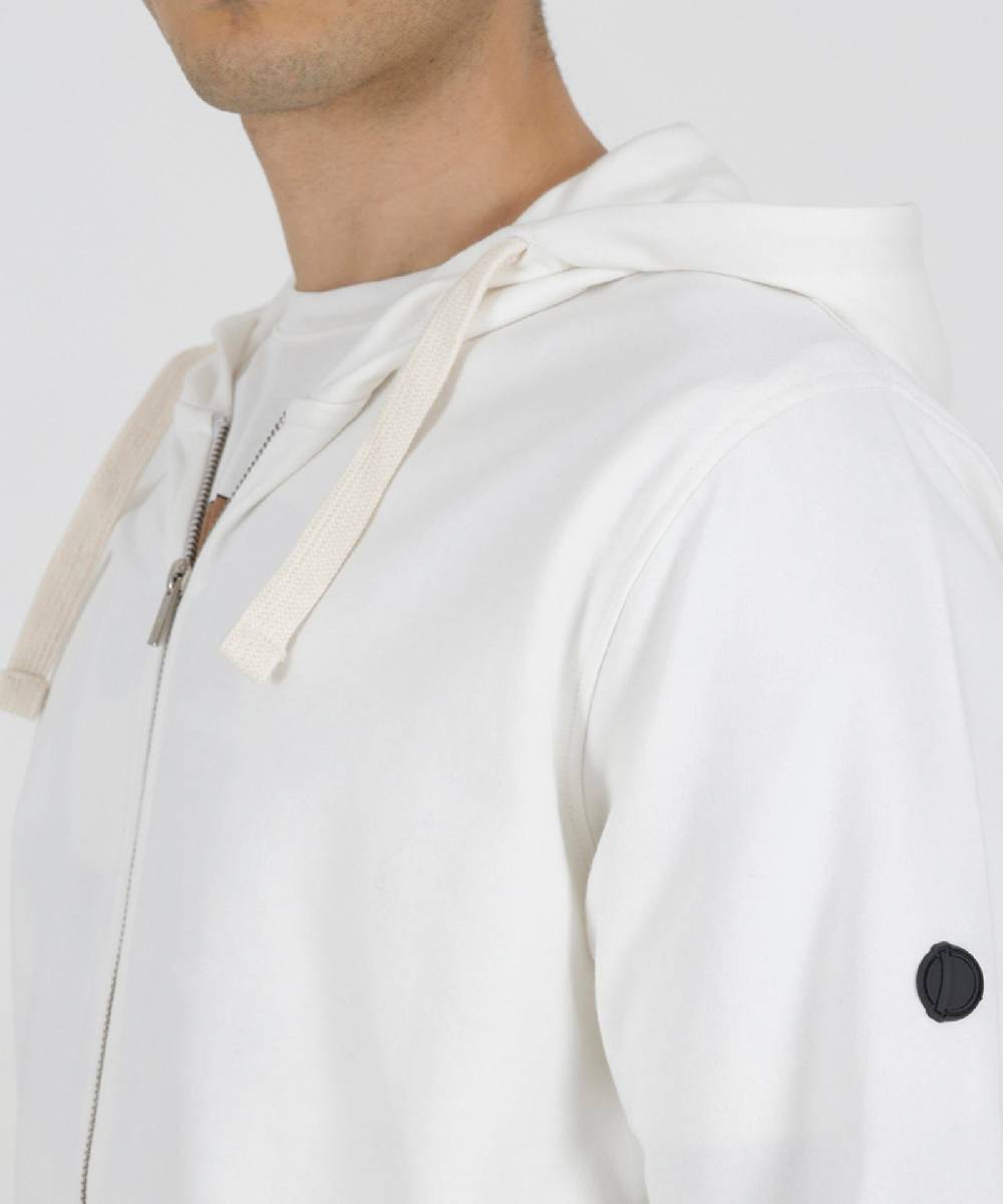 Over D FELPA FULL-ZIP Soddisfazione Garantita