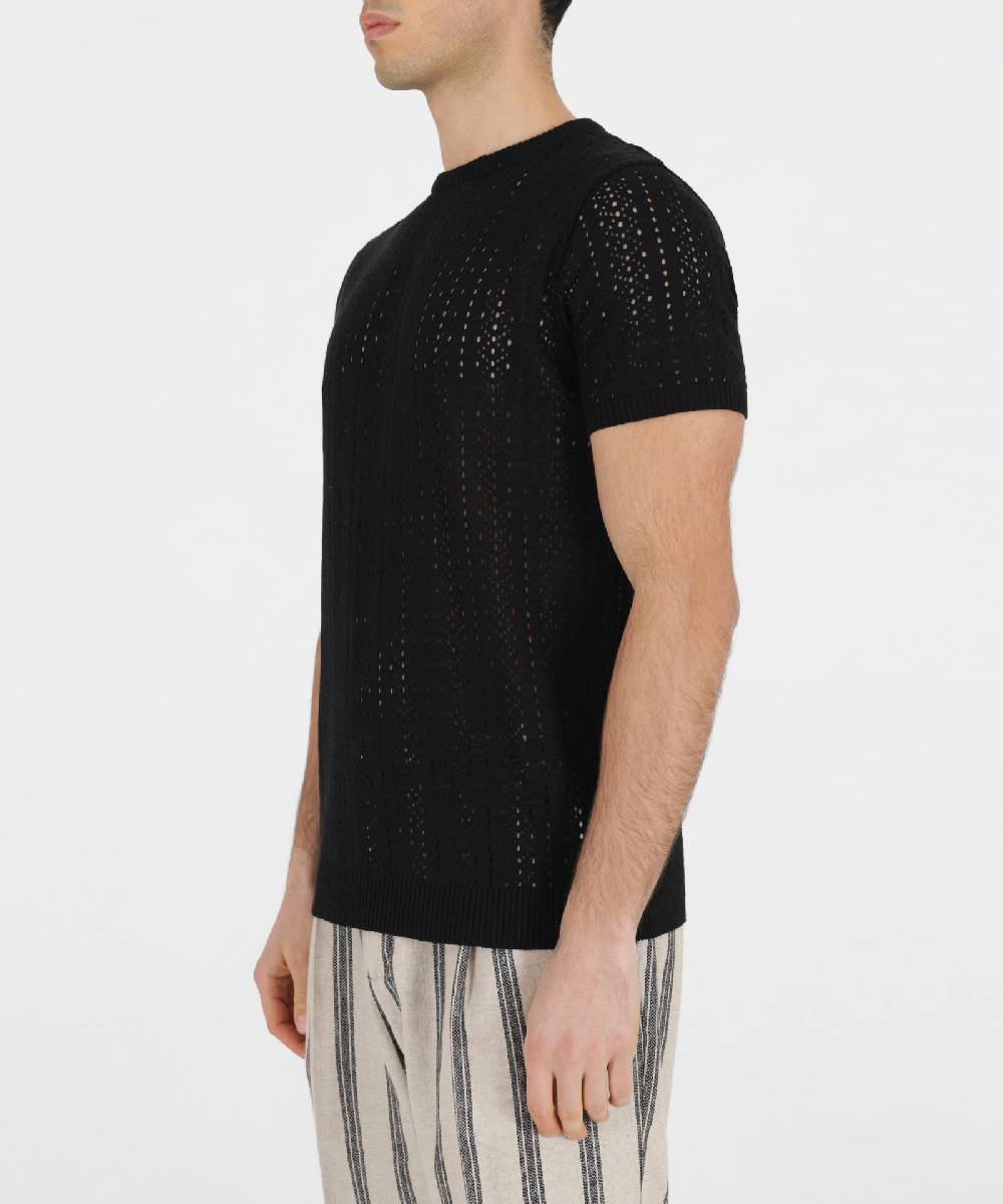 Over D MAGLIA MOTIVO TRAFORATA Qualità Garantita