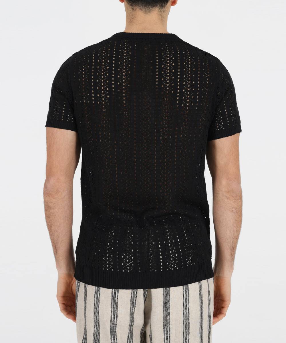 Over D MAGLIA MOTIVO TRAFORATA Qualità Garantita